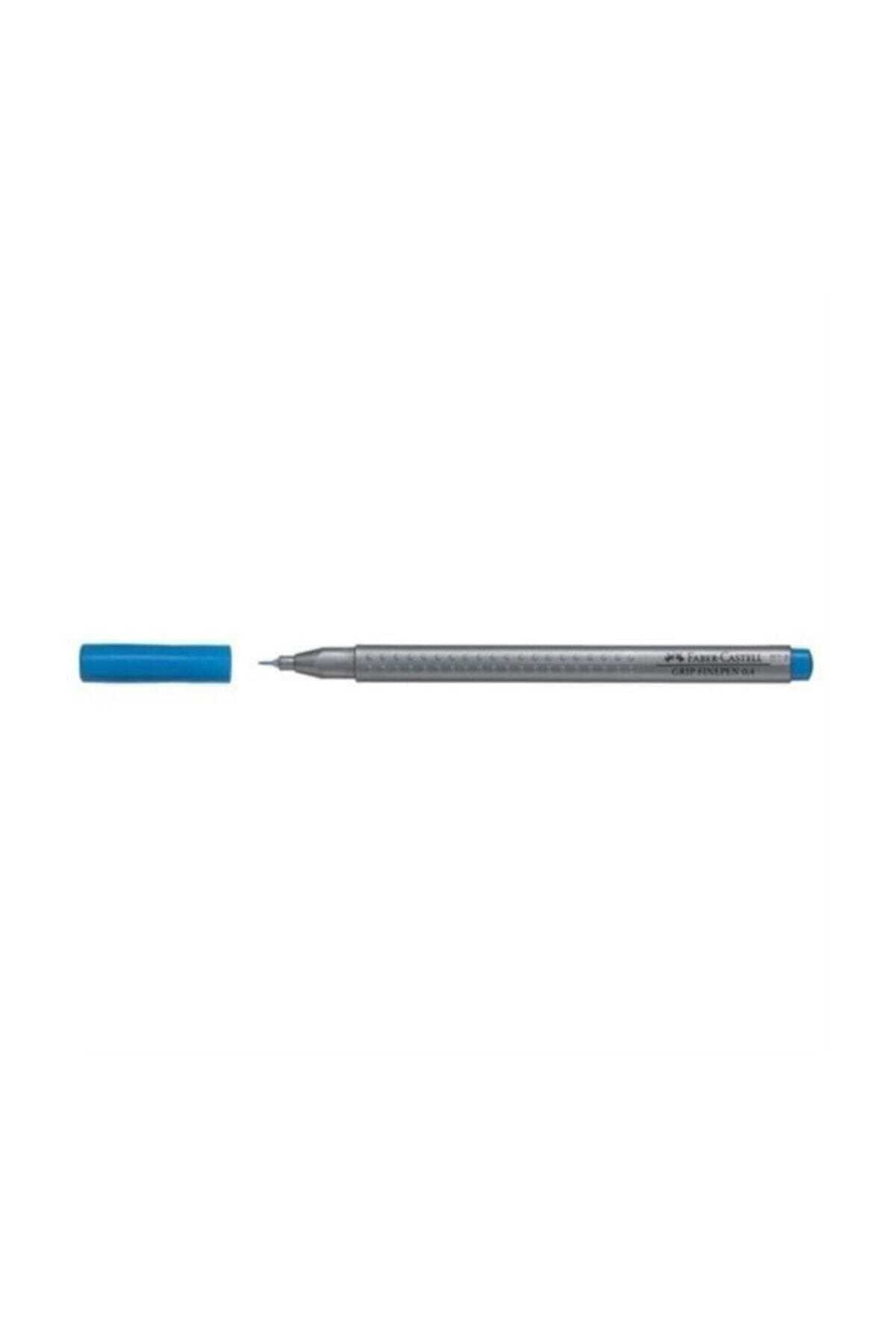 Stylo feutre Faber-Castell Finepen Grip 0.4 mm - Pointe fine Bleu AO 53 pour écriture précise scolaire et bureau