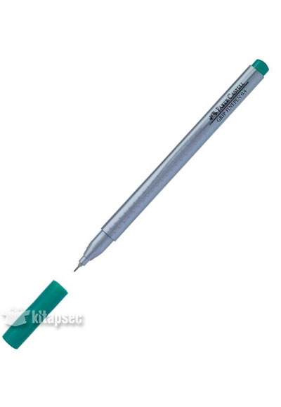 Stylo feutre Faber-Castell Finepen Grip 0.4 mm - Pointe fine Vert VV63 pour écriture précise scolaire et bureau