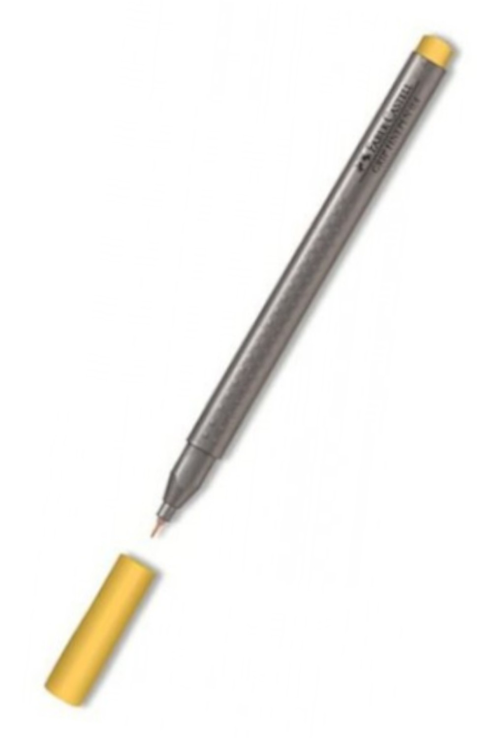 Stylo feutre Faber-Castell Finepen Grip 0.4 mm - Pointe fine Jaune OO 82 pour écriture précise scolaire et bureau