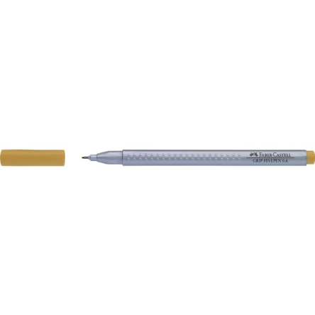 Stylo feutre Faber-Castell Finepen Grip 0.4 mm - Pointe fine Jaune OO 82 pour écriture précise scolaire et bureau