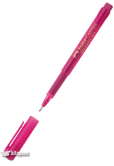 Stylo Feutre Fineliner FABER-CASTELL BROADPEN 1554 - Rose Pointe Fine pour Écriture et Dessin