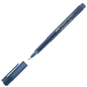 Stylo Feutre Fineliner FABER-CASTELL BROADPEN 1554 - Bleu Nuit Pointe Fine pour Écriture et Dessin
