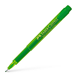 Stylo Feutre Fineliner FABER-CASTELL BROADPEN 1554 - Vert clair Pointe Fine pour Écriture et Dessin