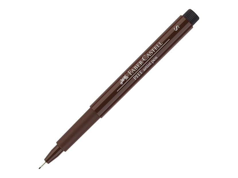 Feutre Faber-Castell Pitt Artist Pen - Pointe fine S 0,3 mm S n°175 Dark Sepia pour Dessin et Illustration