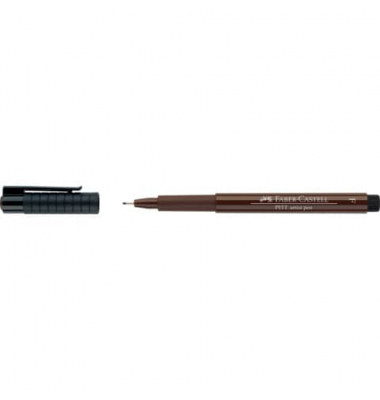 Feutre Faber-Castell Pitt Artist Pen - Pointe fine F 0,5 mm n°175 Dark Sepia pour Dessin et Illustration