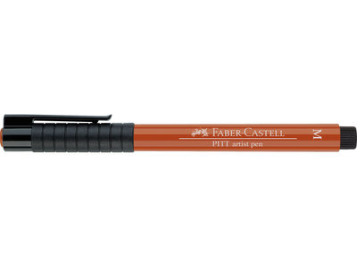 Feutre - Sanguine - Pointe moyenne M 0,7 mm - Pitt Artist Pen - Faber-Castell  - n°188 Sanguine pour Dessin et Illustration
