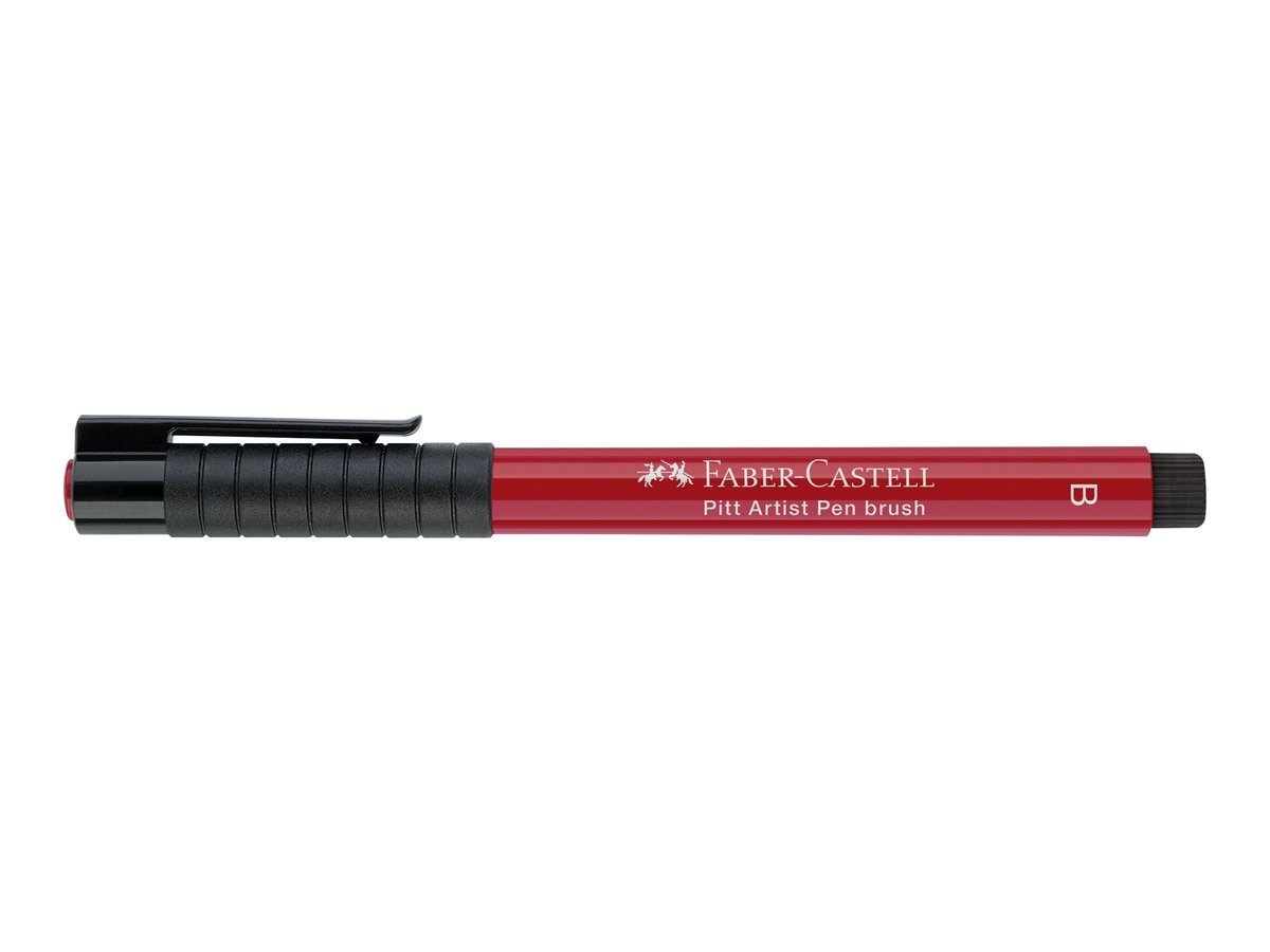 Feutre à dessin Faber Castell Pitt Artist Pen B n° 219 - Rouge écarlate foncé pour artistes et designers