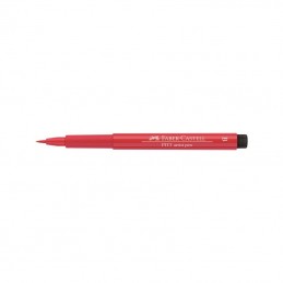 Feutre Pinceau à pigment Faber-Castell Pitt Artist Rouge géranium clair 121 - Stylo B pour Dessin et Illustration