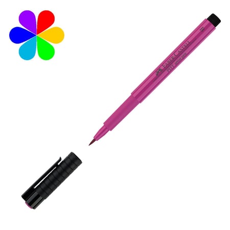 Feutre à dessin Faber Castell Pitt Artist Pen B n° 125 - Pourpre Rose Moyen pour artistes et designers