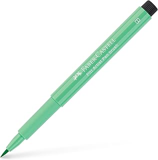Feutre Pinceau à pigment - Vert Phthalo Clair 162 Faber-Castell  Pitt Artist - Stylo B pour Dessin et Illustration