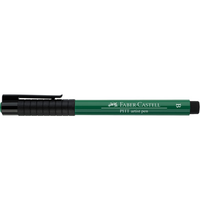 Feutre à dessin Faber Castell Pitt Artist Pen B n° 264 - Dark Phthalo Green pour artistes et designers