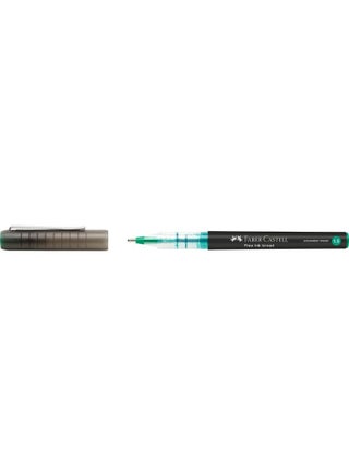 Stylo Roller Faber-Castell Free Ink Broad 1.5 mm - Encre Vert foncé Largeur de Trait pour Écriture Créative