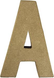 Lettre 3D Rayher en papier mâché A - 15x10.5x3 cm pour décoration créative et loisirs d'art