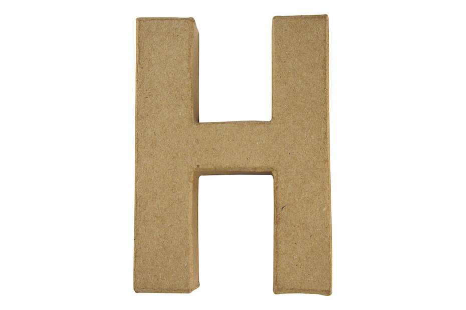 Lettre 3D Rayher en papier mâché A - 15x10.5x3 cm pour décoration créative et loisirs d'art