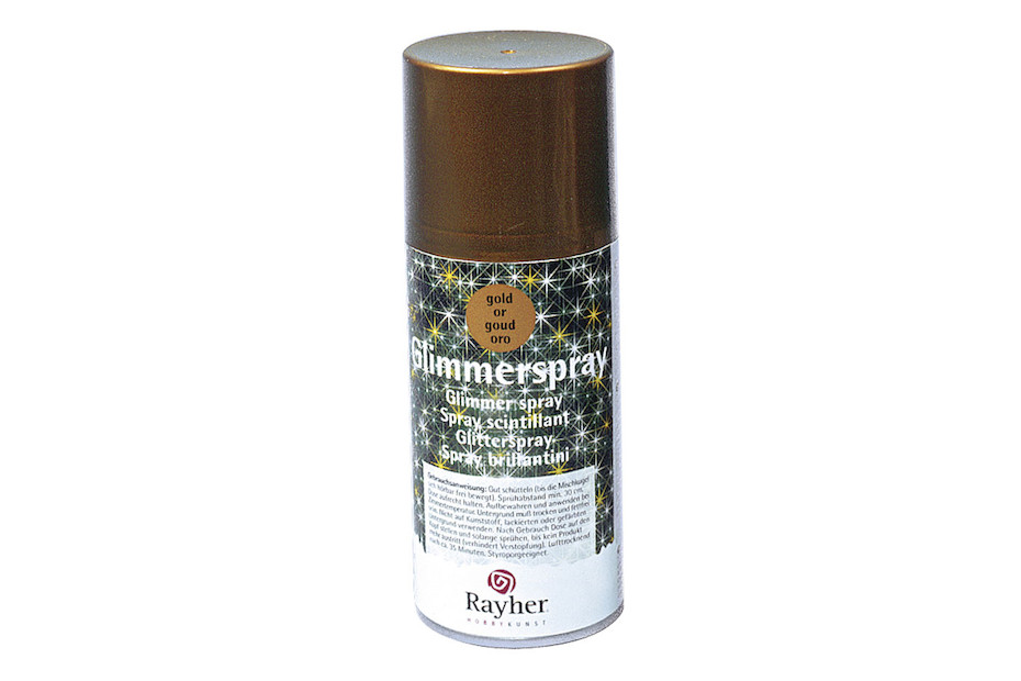 Spray brillant Or Rayher à base d'eau - 15 cm³ pour loisirs créatifs et décoration intérieure