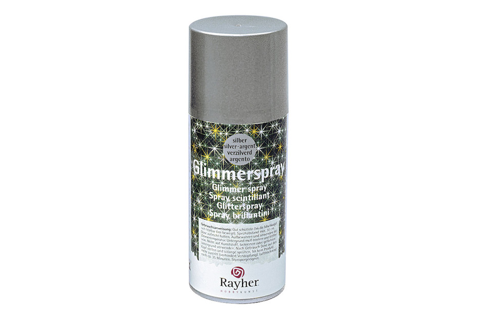Spray brillant Argent Rayher à base d'eau - 15 cm³ pour loisirs créatifs et décoration intérieure