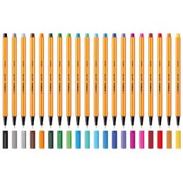 Feutre à pointe fine STABILO Point 88 - Rouge 88/40 pour dessin et écriture précise