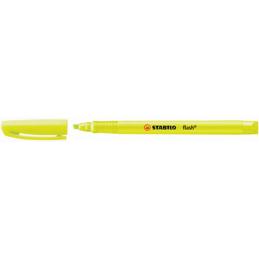 Surligneur STABILO Flash 555/24 - Jaune fluorescent pour bureau et école