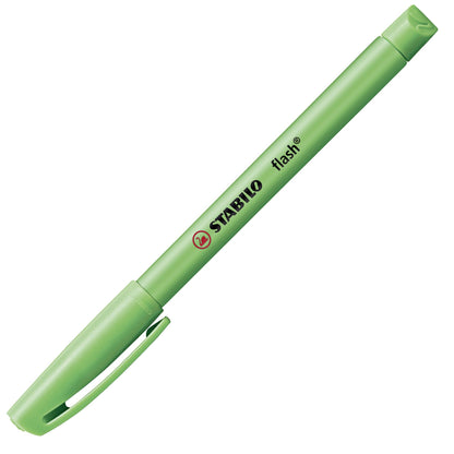 Surligneur STABILO Flash 555/33 - Vert fluorescent pour surlignage scolaire et bureau