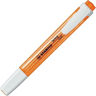Surligneur de poche STABILO SWING COOL Orange - Pointe biseautée 1-4 mm pour bureau et école