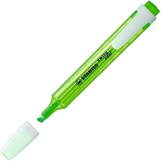 Surligneur STABILO Swing Cool Vert - Pointe Fine 1-4 mm, Encre à Base d'Eau, Grip Antidérapant, Capuchon Ventilé