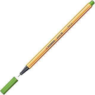 Feutre à pointe fine STABILO Point 88 - Vert pomme 88/33 pour dessin et écriture