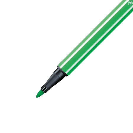 Stylo Feutre STABILO Pen 68 - Vert Émeraude Clair 68/16 Pointe Moyenne pour Dessin et Écriture