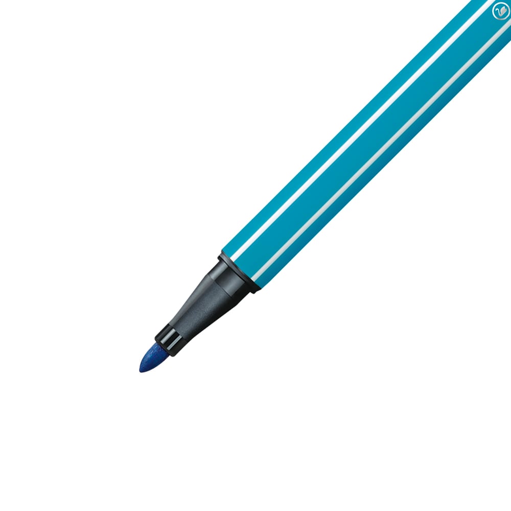Feutre STABILO Pen 68 - Bleu Clair 68/31 - Pointe Moyenne pour Dessin et Écriture
