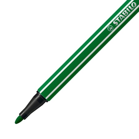 Stylo feutre STABILO Pen 68 - largeur de tracé 1mm vert 68/36 pour dessin et écriture