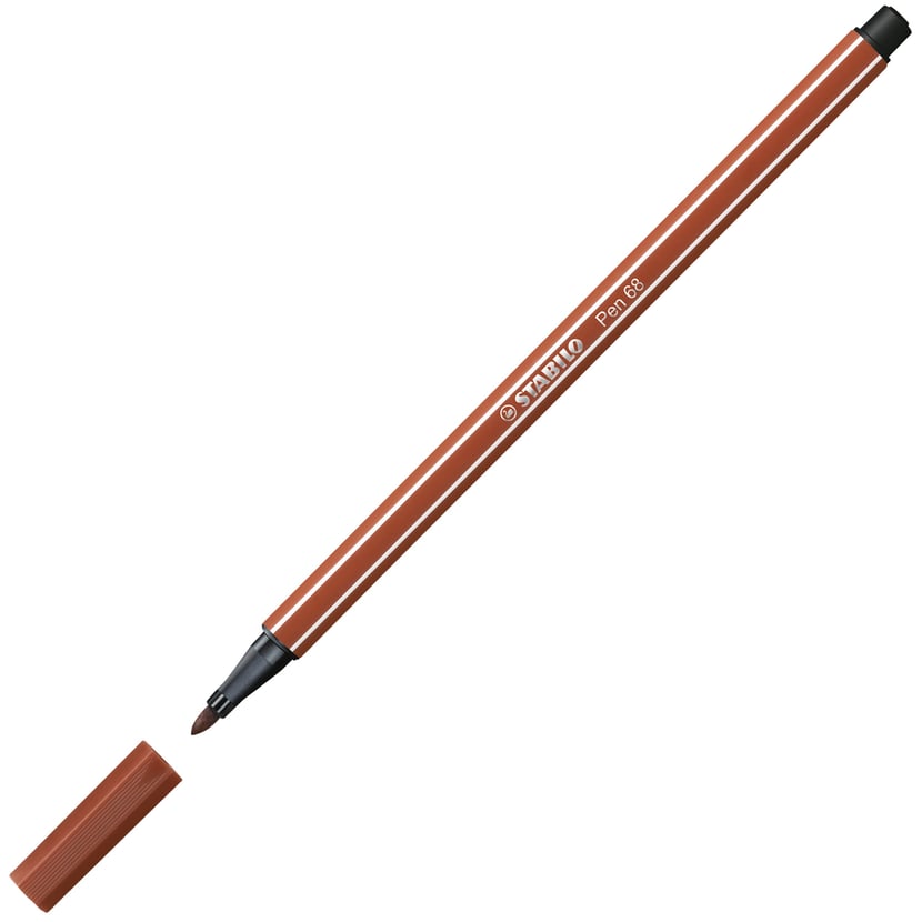 Stylo feutre STABILO Pen 68 - Rouge sanguine 68/38 Pointe moyenne pour dessin et écriture