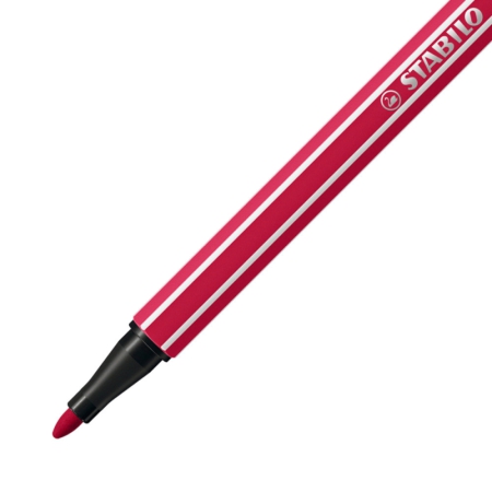 Stylo feutre STABILO Pen 68 - Rouge foncé 68/50 pour dessin et écriture créative