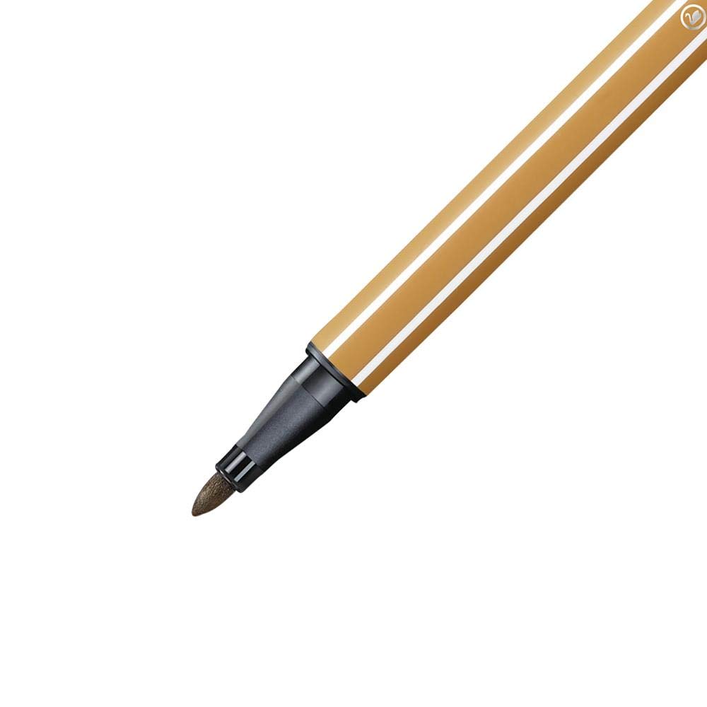 Stylo feutre STABILO Pen 68 - Ocre foncé 1,0 mm Encre à base d'eau pour dessin et écriture