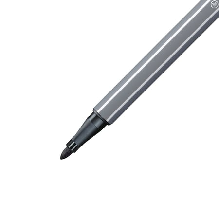 Feutre STABILO Pen 68 - 1mm Gris Foncé - Pointe Moyenne pour Dessin et Écriture