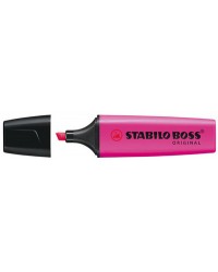 Surligneur Stabilo BOSS ORIGINAL Lilas - Fluorescent, Pointe biseautée pour bureau et école