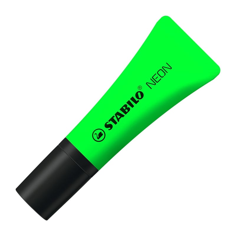 Surligneur Stabilo NEON Vert 72/33 - Marqueur fluorescent pour bureau et école