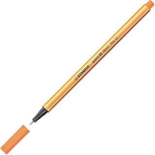 Feutre à pointe fine STABILO Point 88 - Orange fluo 88/054 pour dessin et écriture précise