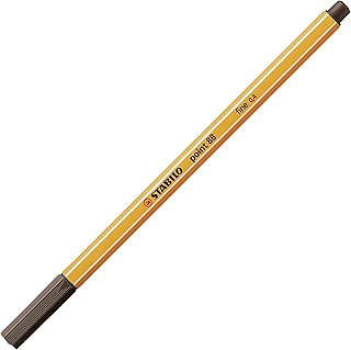 Feutre à pointe fine STABILO Point 88 - Terre d'ombre 88/65 pour dessin et écriture