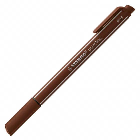 Stylo-feutre STABILO PointMax - Marron 488/45 pour dessin et écriture créative