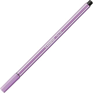 Feutre dessin STABILO Pen 68 - Pointe moyenne 1mm Lilas clair pour loisirs créatifs et bureau