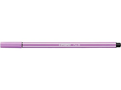 Feutre dessin STABILO Pen 68 - Pointe moyenne 1mm Lilas clair pour loisirs créatifs et bureau