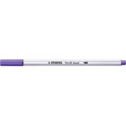 Feutre pinceau STABILO Pen 68 Brush Violet - Pointe flexible pour hand lettering et coloriage