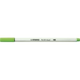 Feutre Pinceau STABILO Pen 68 Brush - Vert Clair 568/33 pour Hand Lettering et Coloriage