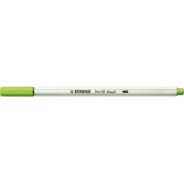 Feutre pinceau STABILO Pen 68 Brush - Pointe flexible Vert feuille pour hand lettering et coloriage