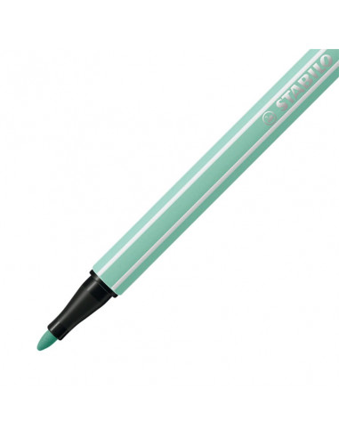 Feutre dessin STABILO Pen 68 - Vert opaline 68/12 Pointe moyenne 1mm pour loisirs créatifs et bureau