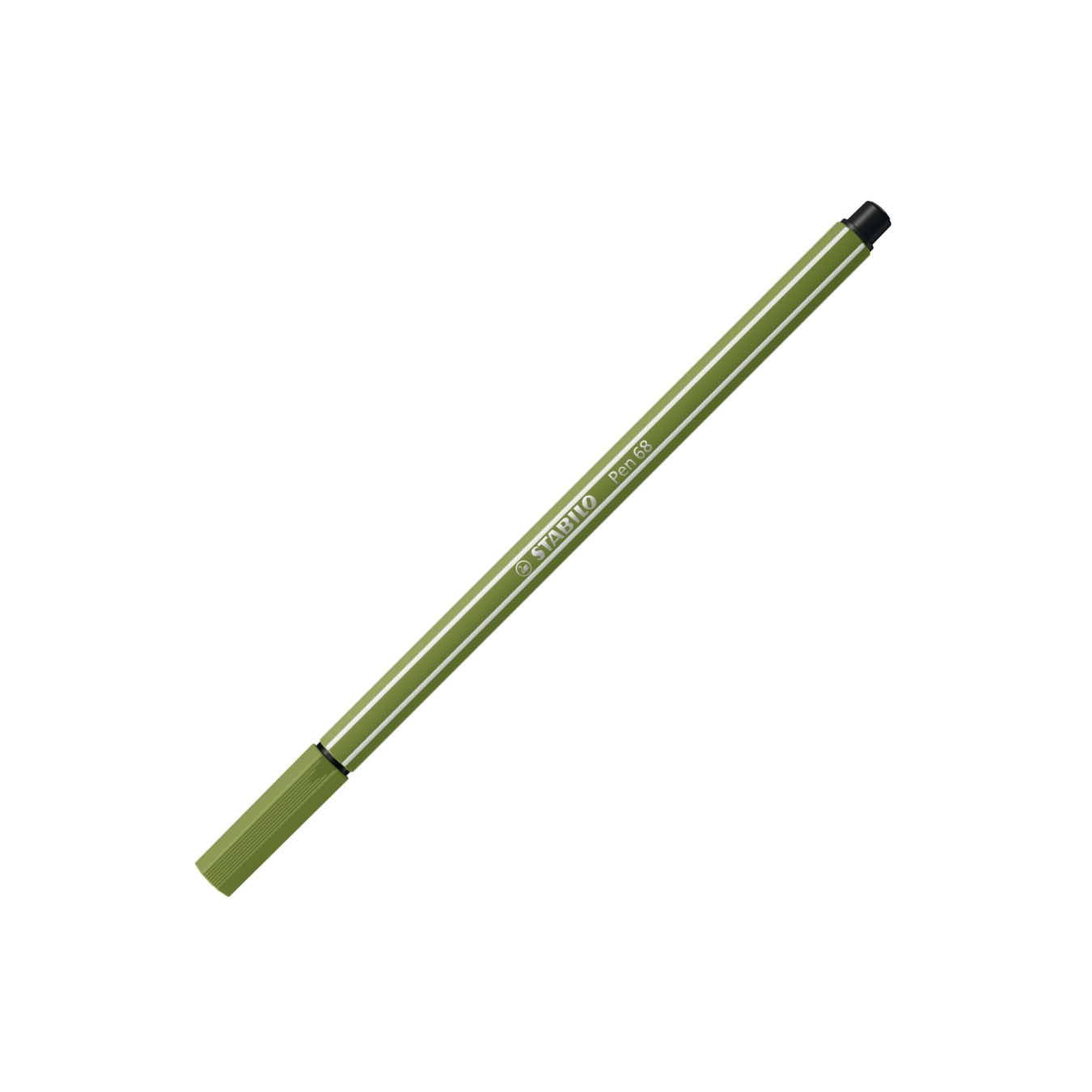Stylo feutre STABILO Pen 68 - Vert mousse 68/35 - Pointe moyenne pour dessin et écriture scolaire
