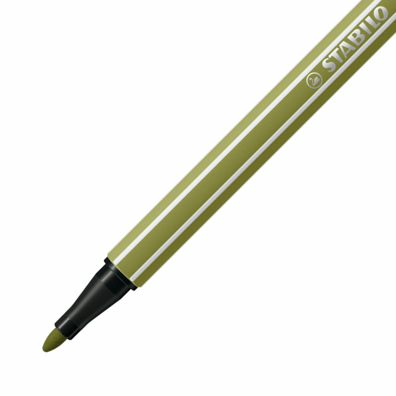 Stylo feutre STABILO Pen 68 - Vert épinard 68/33 Pointe moyenne pour dessin et écriture scolaire