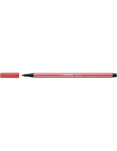 Stylo Feutre STABILO Pen 68 - Rouge Terracotta 68/47 Largeur Tracé 1,0 mm pour Dessin et Écriture