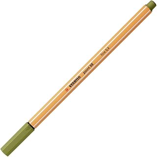 Feutre à pointe fine STABILO Point 88 - Vert épinard 88/37 pour dessin et écriture précise