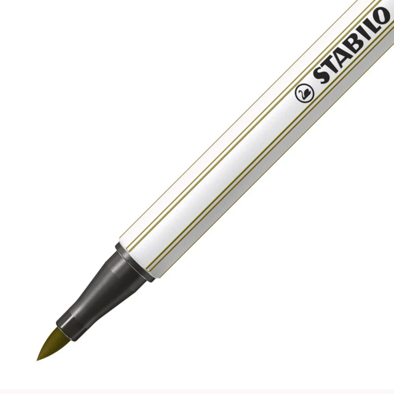 Feutre pinceau STABILO Pen 68 Brush - Vert épinard 568/37 pour hand lettering et coloriage