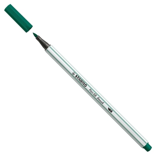 Feutre Pinceau STABILO Pen 68 Brush - Vert Pin 568/53 Pointe Flexible pour Loisirs Créatifs